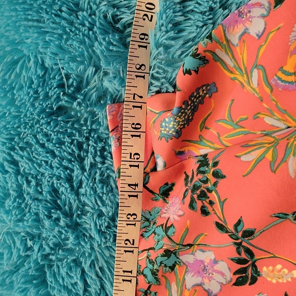 Decree orange floral skirt with elastic waistband - Picture 4 of 6